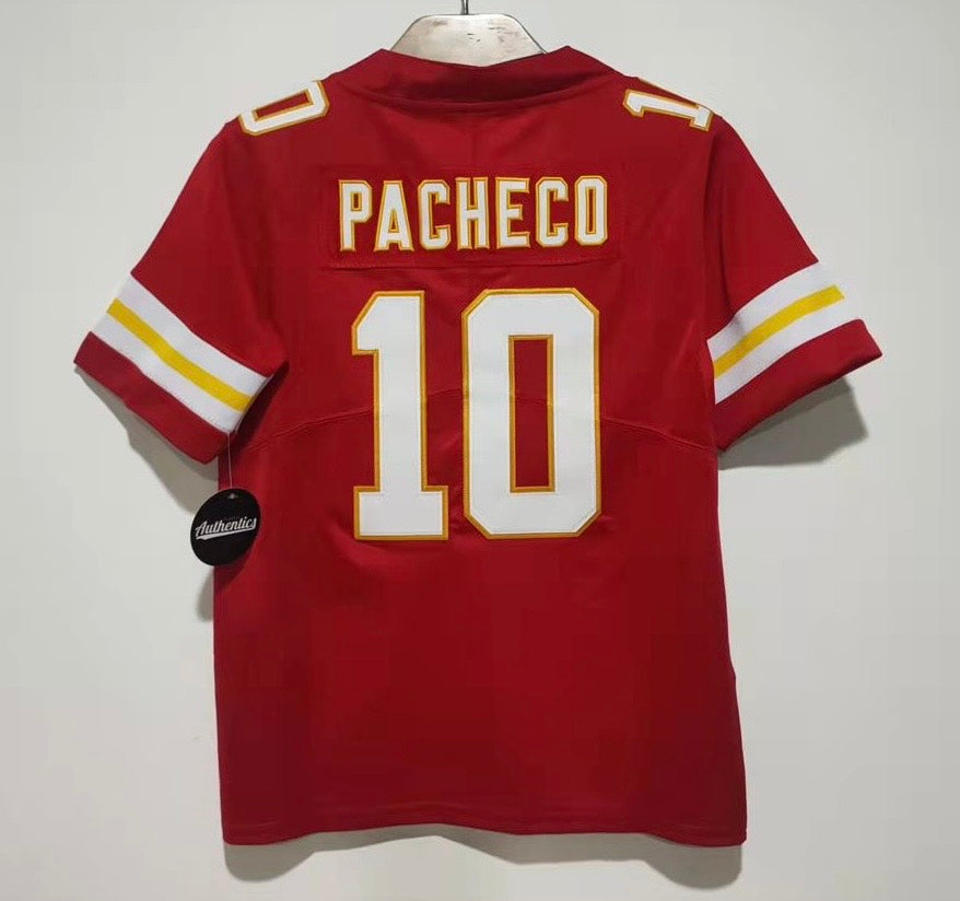 Isiah Pacheco YOUTH Kansas City Chiefs Jersey Classic Authentics product image 1, provided for visual reference and product