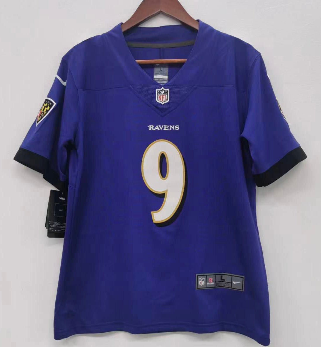 Justin Tucker Baltimore Ravens YOUTH Jersey product image 2, provided for visual reference and product detail review