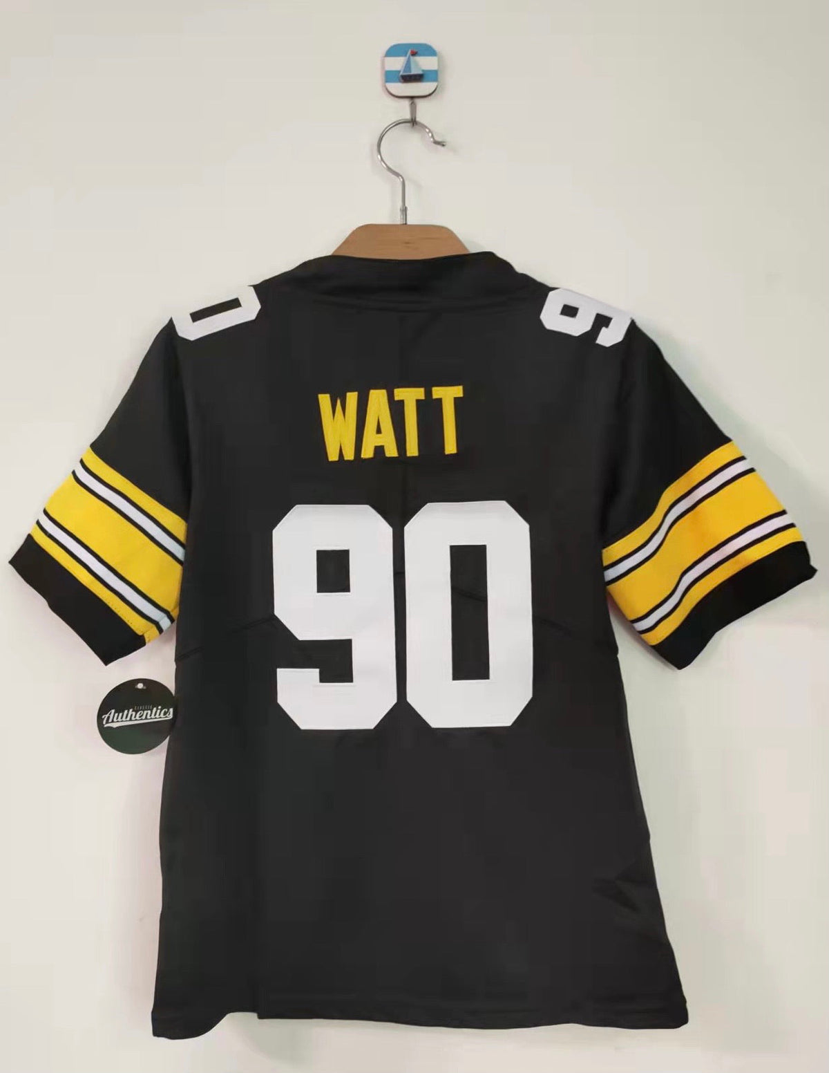 T.J. Watt YOUTH Pittsburgh Steelers Jersey Classic Authentics product image 1, provided for visual reference and product