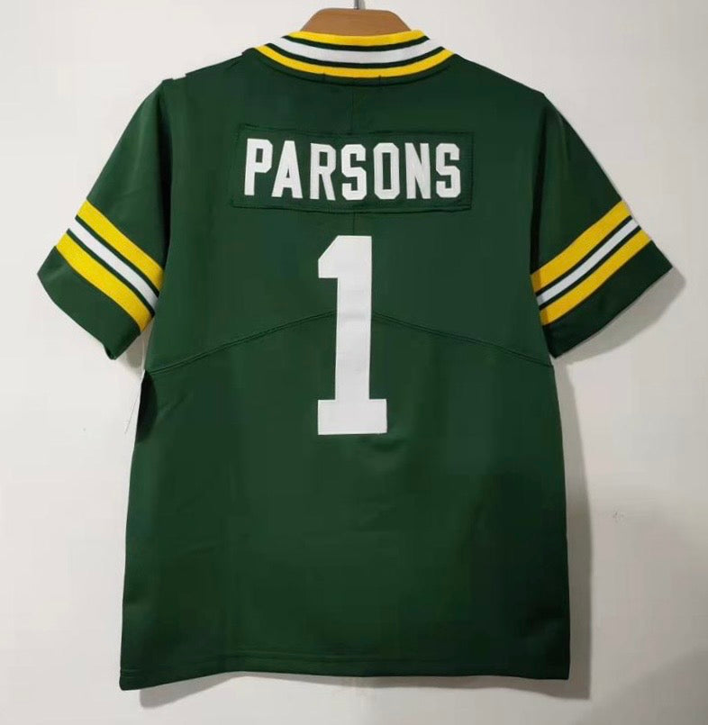 Micah Parsons YOUTH KIDS Green Bay Packers Jersey Classic Authentics product image 1, provided for visual reference and