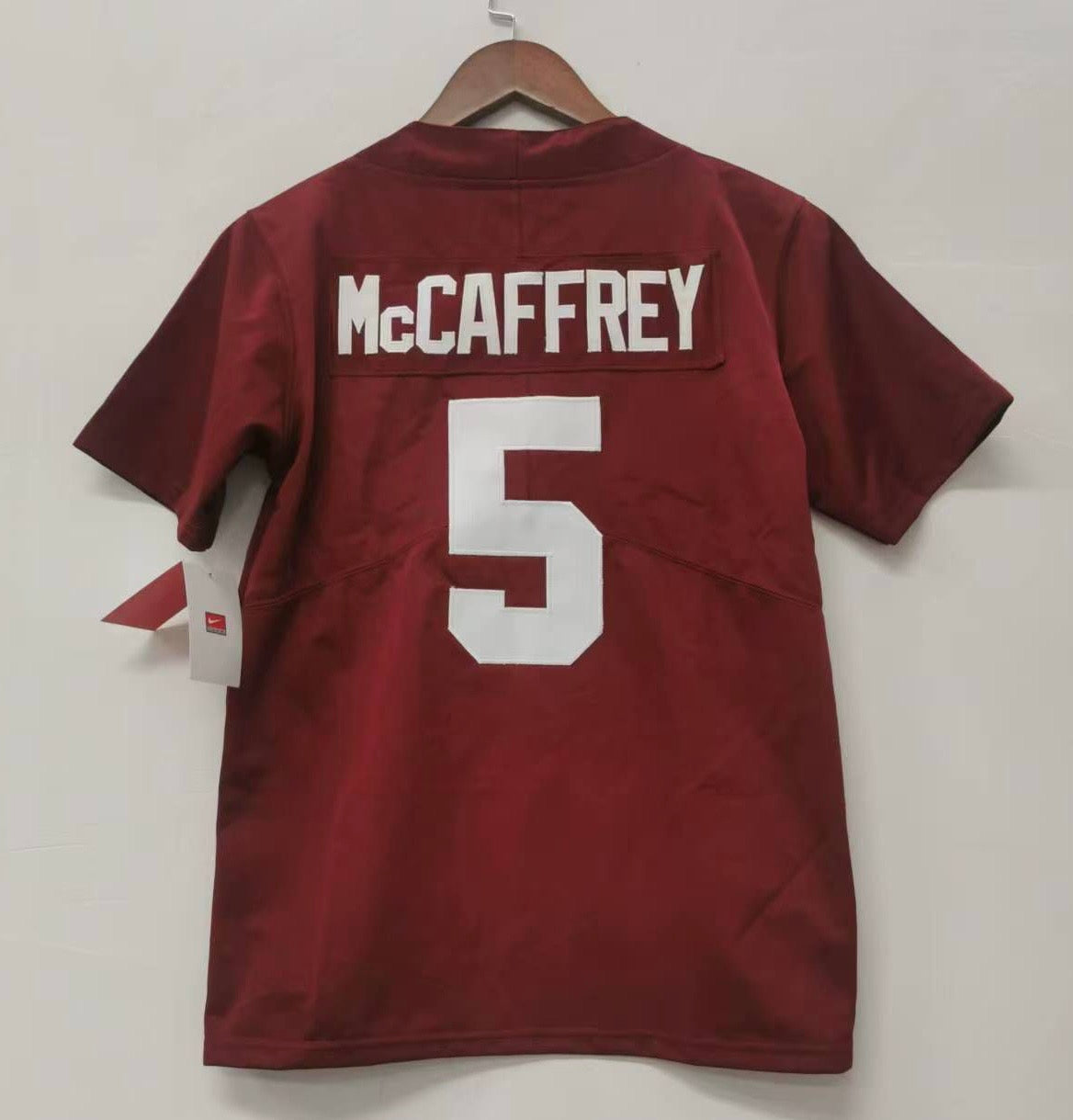 Christian McCaffrey Stanford YOUTH Jersey product image 1, provided for visual reference and product detail review
