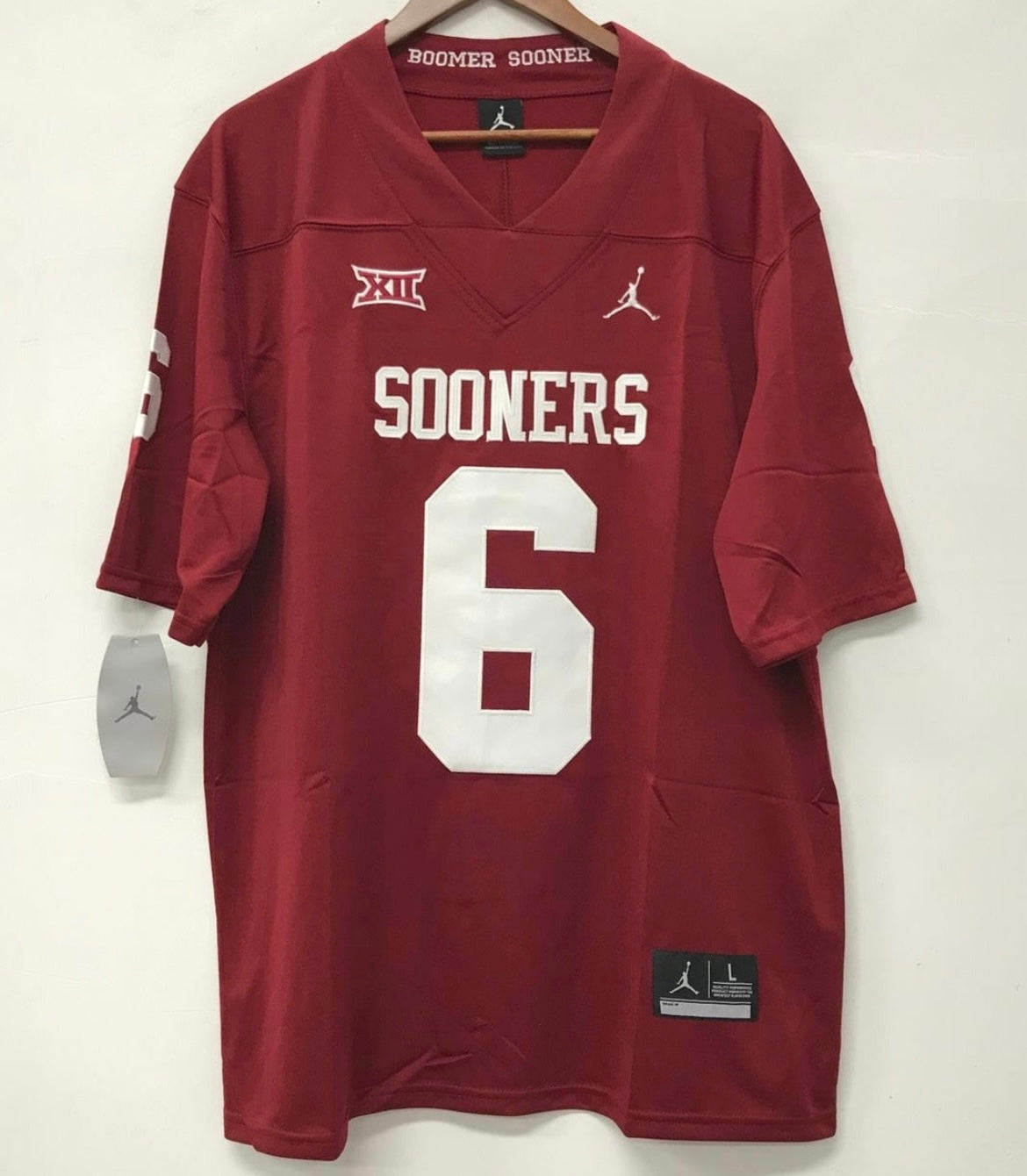 Baker Mayfield Oklahoma Sooners YOUTH Jersey product image 2, provided for visual reference and product detail review