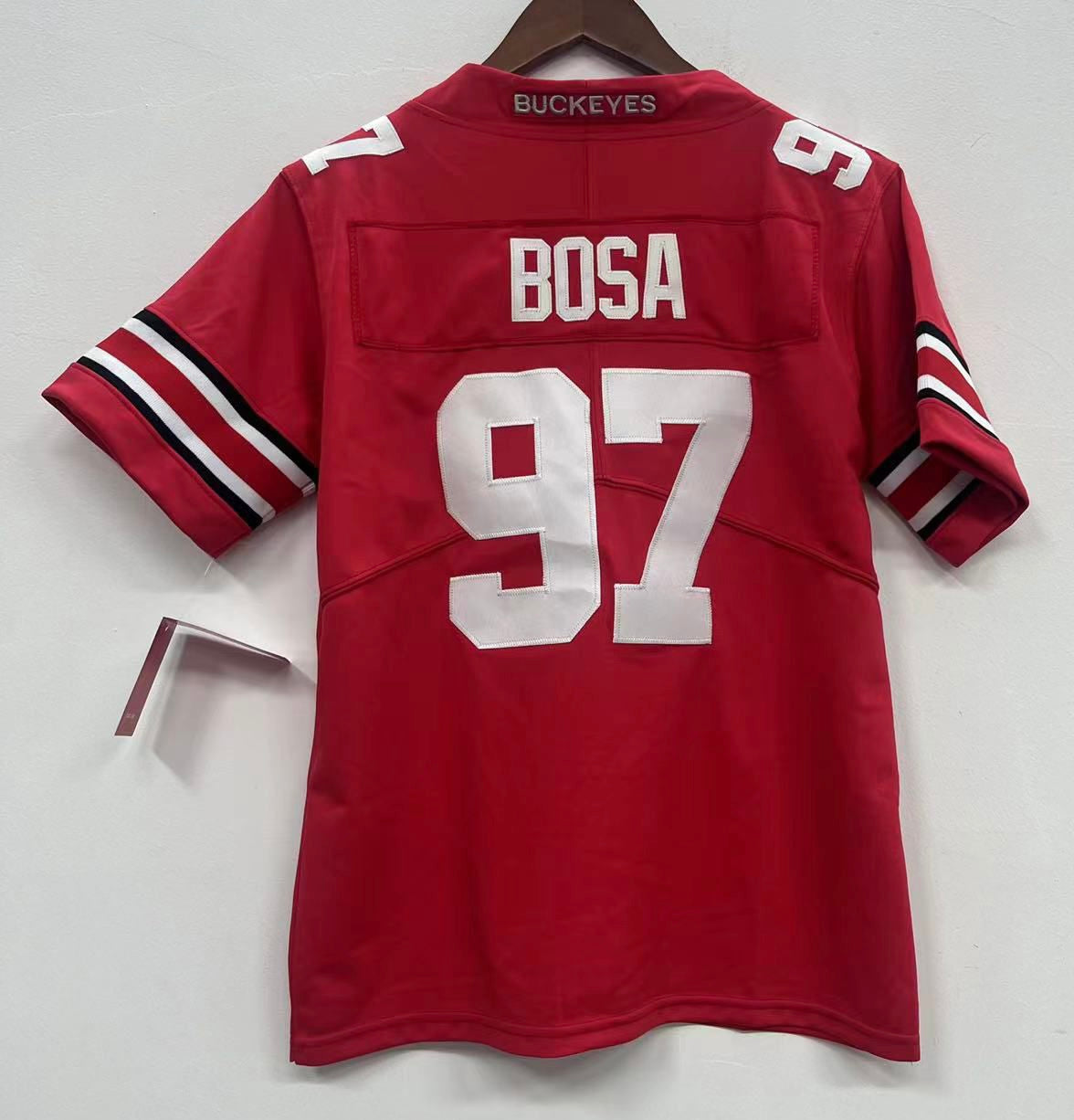 Nick Bosa Ohio State Buckeyes YOUTH KIDS Jersey product image 1, provided for visual reference and product detail review