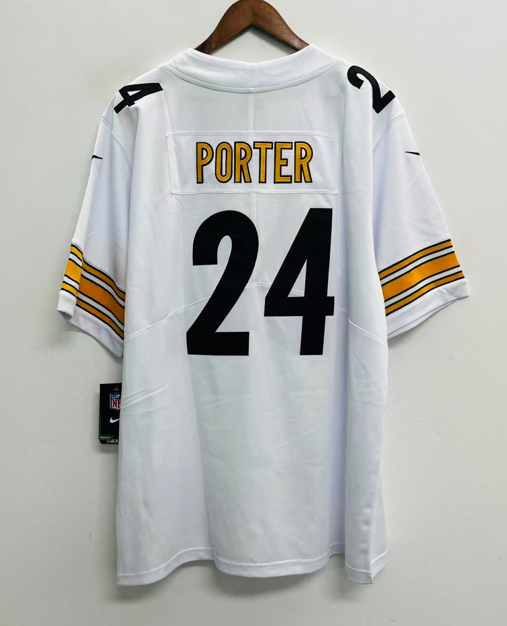 Joey Porter Jr. Youth Kids Pittsburgh Steelers Official NFL Nike Jersey product image 1, provided for visual reference and