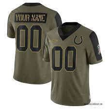 Indianapolis Colts Any Name & Number customized YOUTH KIDS Official NFL Salute to Service Jersey product image 1, provided
