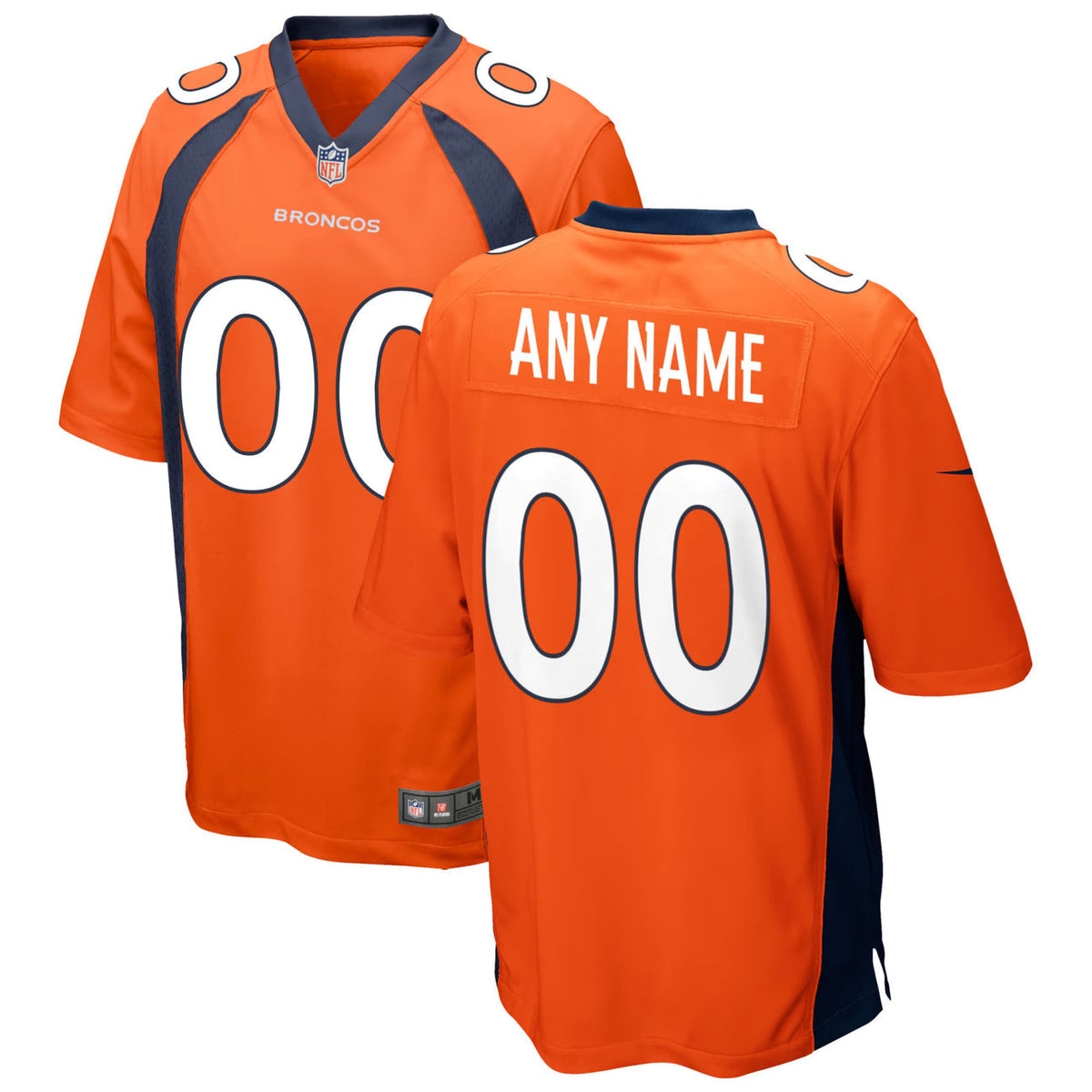 Denver Broncos Any Name & Number customized YOUTH KIDS Official NFL Jersey Orange product image 1, provided for visual