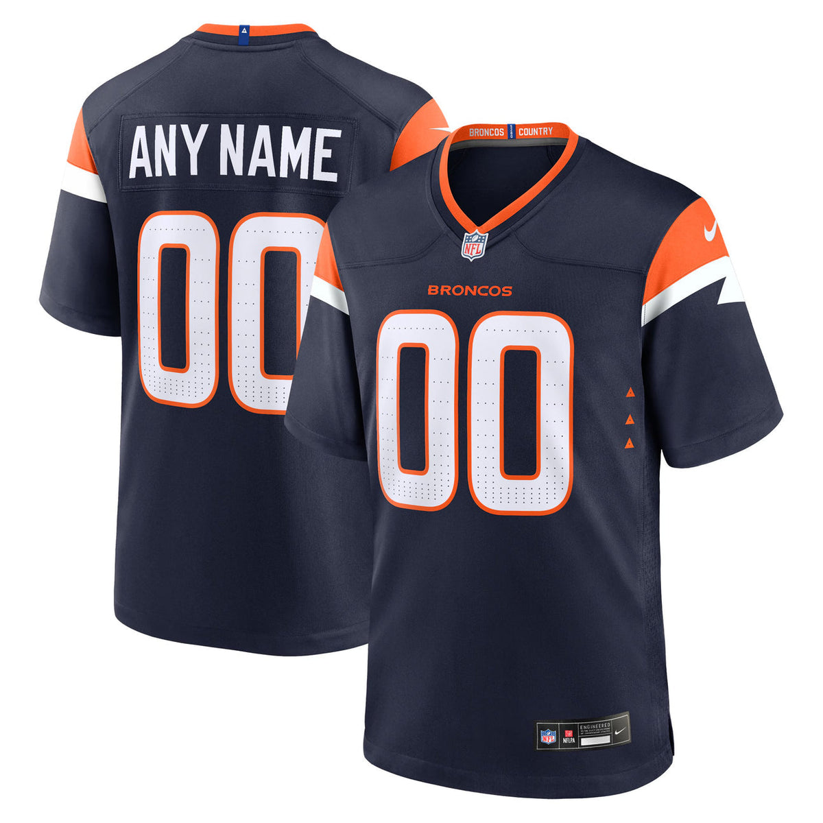 Denver Broncos Any Name & Number customized YOUTH KIDS Official NFL Jersey product image 1, provided for visual reference