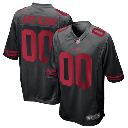 San Francisco 49ers Any Name & Number customized YOUTH KIDS Official NFL Jersey black product image 1, provided for visual