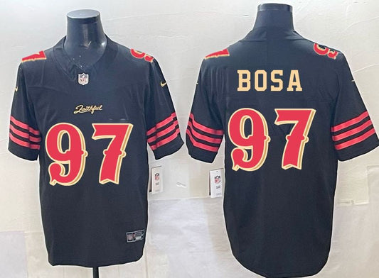 Nick Bosa San Francisco 49ers YOUTH KIDS Official NFL 2025 Rivalries Collection Jersey product image 1, provided for visual