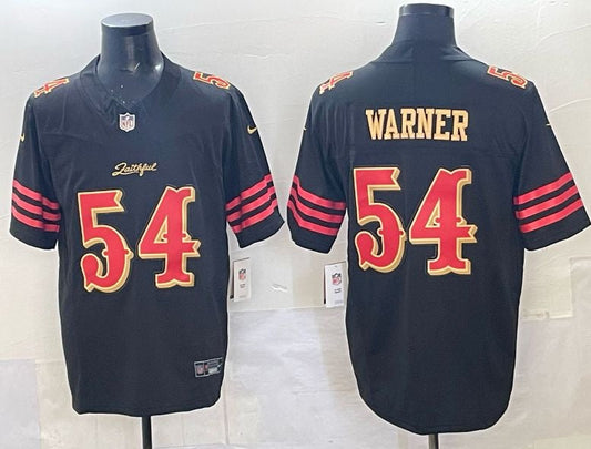 Fred Warner YOUTH/KIDS San Francisco 49ers Official NFL NIKE 2025 Rivalry Jersey product image 1, provided for visual