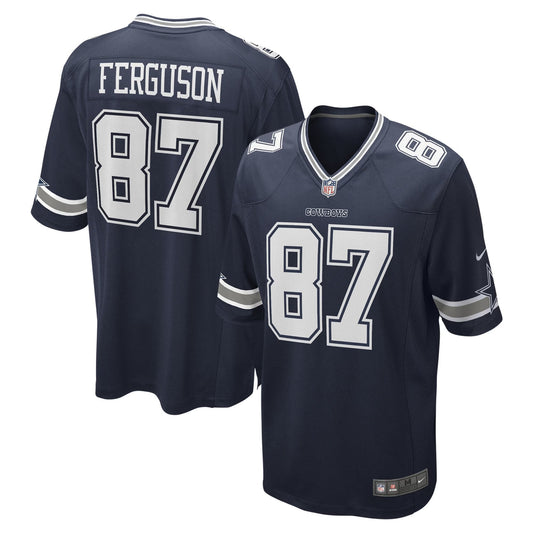 Jake Ferguson YOUTH KIDS Dallas Cowboys Official NFL Jersey Navy Blue product image 1, provided for visual reference and
