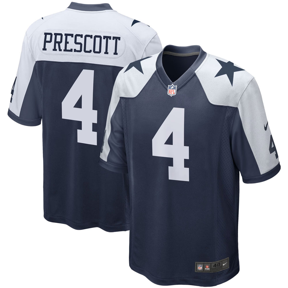 Dak Prescott YOUTH KIDS Dallas Cowboys Official NFL Nike Alternate Jersey product image 1, provided for visual reference and