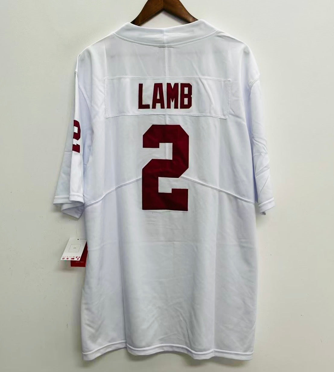 CeeDee Lamb Oklahoma Sooners Official NCAA YOUTH KIDS Jersey white product image 1, provided for visual reference and