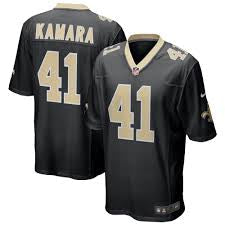Alvin Kamara YOUTH KIDS New Orleans Saints Official NFL Nike Jersey black product image 1, provided for visual reference and