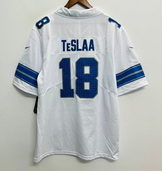 Isaac TeSlaa YOUTH KIDS Detroit Lions Official NFL Nike Jersey White product image 1, provided for visual reference and