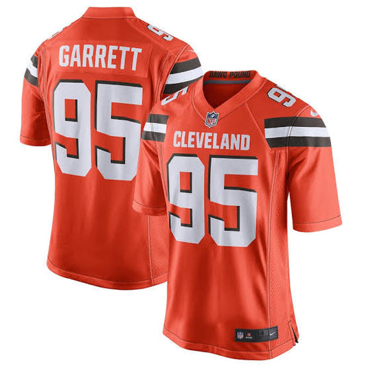 Myles Garrett YOUTH KIDS Cleveland Browns Official NFL Nike Jersey Orange product image 1, provided for visual reference and