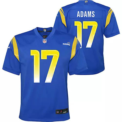 Davante Adams YOUTH KIDS Los Angeles Rams Official NFL Jersey blue product image 1, provided for visual reference and