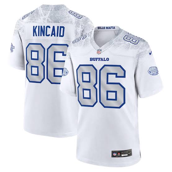 Dalton Kincaid YOUTH KIDS Buffalo Bills Official NFL 2025 Rivalry Nike Jersey product image 1, provided for visual reference