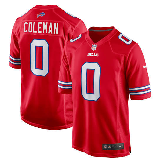 Keon Coleman YOUTH KIDS Buffalo Bills Official NFL Nike Jersey Red product image 1, provided for visual reference and