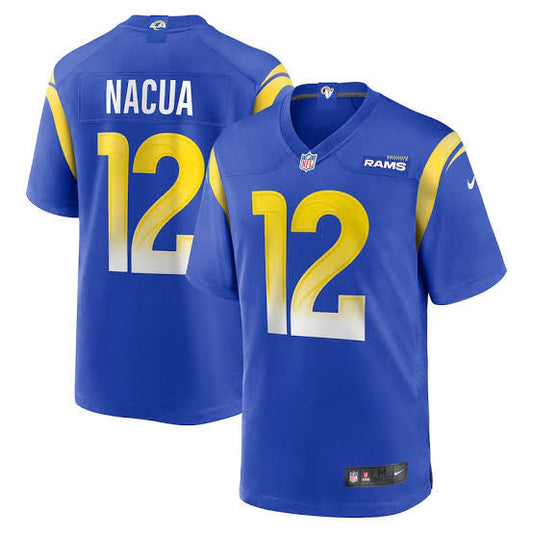 Puka Nacua #12 YOUTH KIDS Los Angeles Rams Official NFL Jersey product image 1, provided for visual reference and product