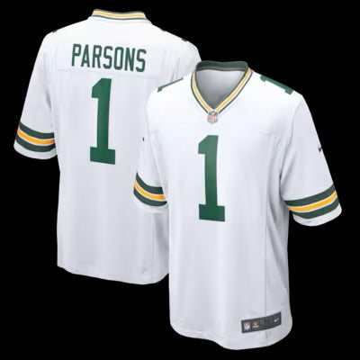 Micah Parsons YOUTH KIDS Green Bay Packers Official NFL Jersey white product image 1, provided for visual reference and