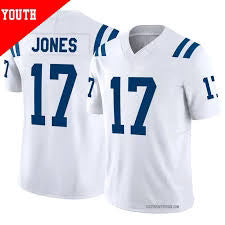 Daniel Jones YOUTH KIDS Indianapolis Colts Official NFL Nike Jersey White product image 1, provided for visual reference and