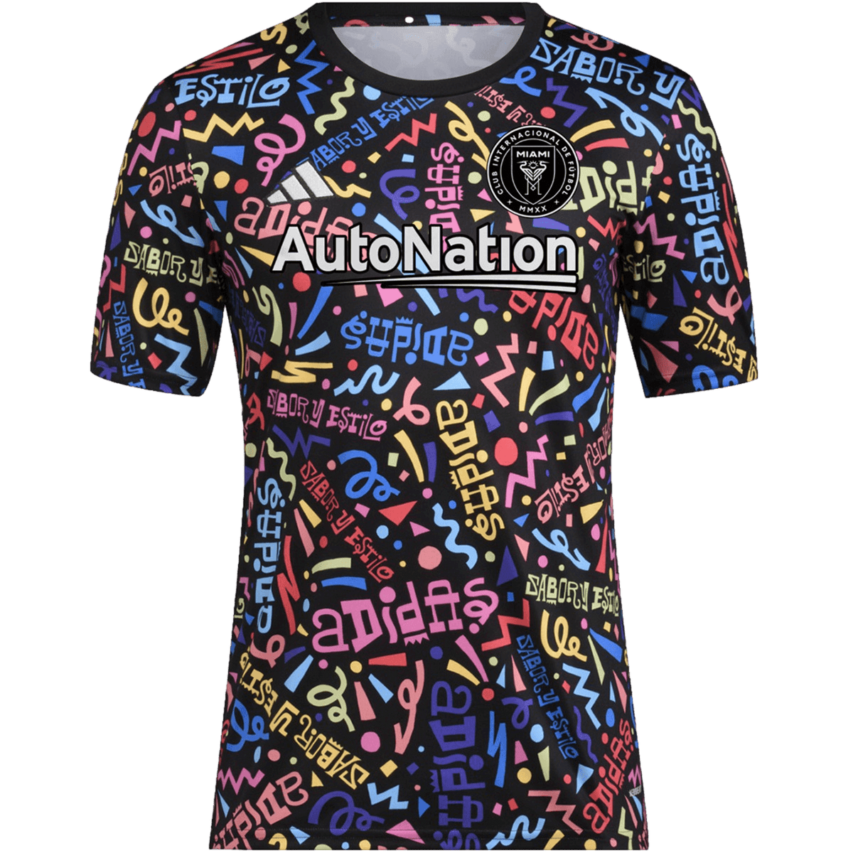 Adidas Inter Miami Hiispaniic Heritage Month Pre-Match Jersey product image 1, provided for visual reference and product