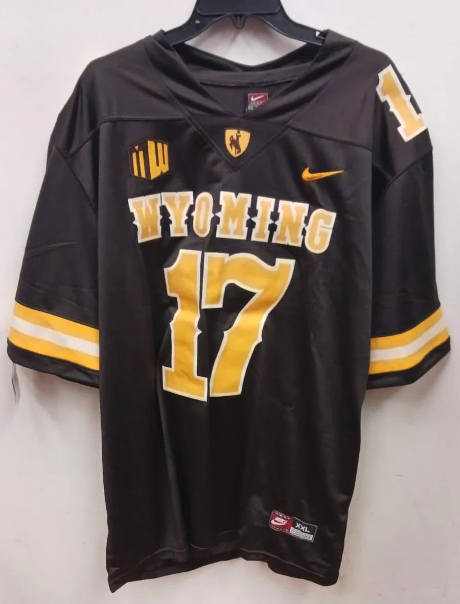 Josh Allen Wyoming Cowboys Jersey Nike - Black product image 2, provided for visual reference and product detail review