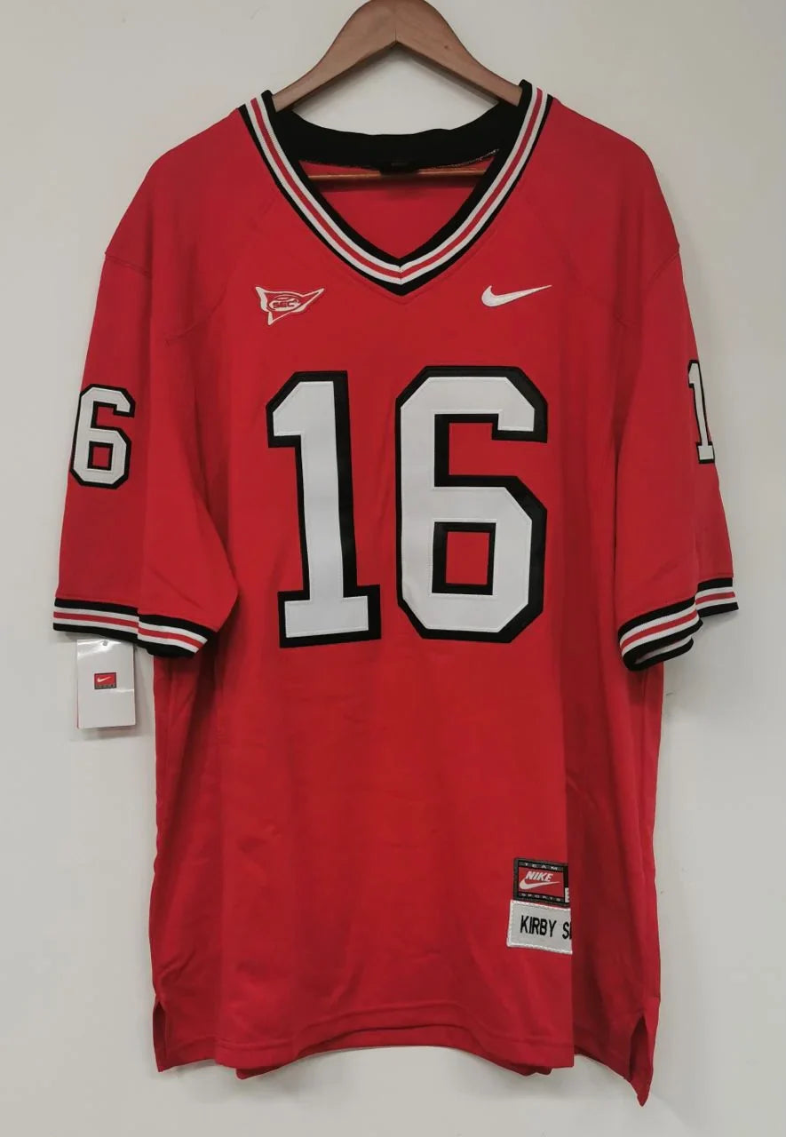 Kirby Smart Georgia Bulldogs Jersey Nike Red product image 1, provided for visual reference and product detail review
