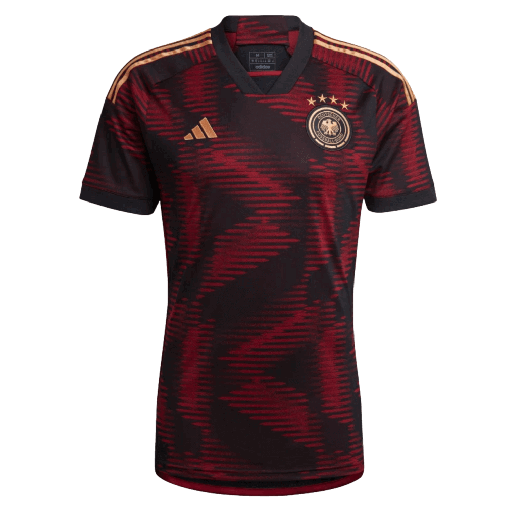 Adidas Germany 2022 World Cup Away Jersey product image 1, provided for visual reference and product detail review