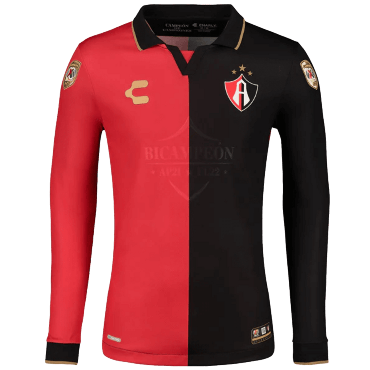 Charly Atlas 22/23 Bi-Campeon Long Sleeve Jersey product image 1, provided for visual reference and product detail review
