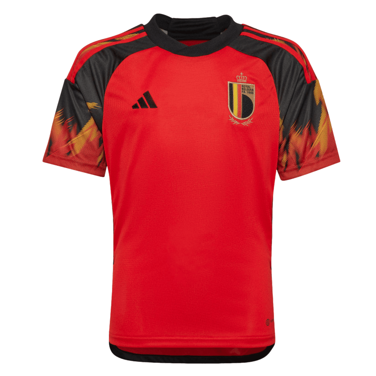 Adidas Belgium 2022 Youth Home Jersey product image 1, provided for visual reference and product detail review