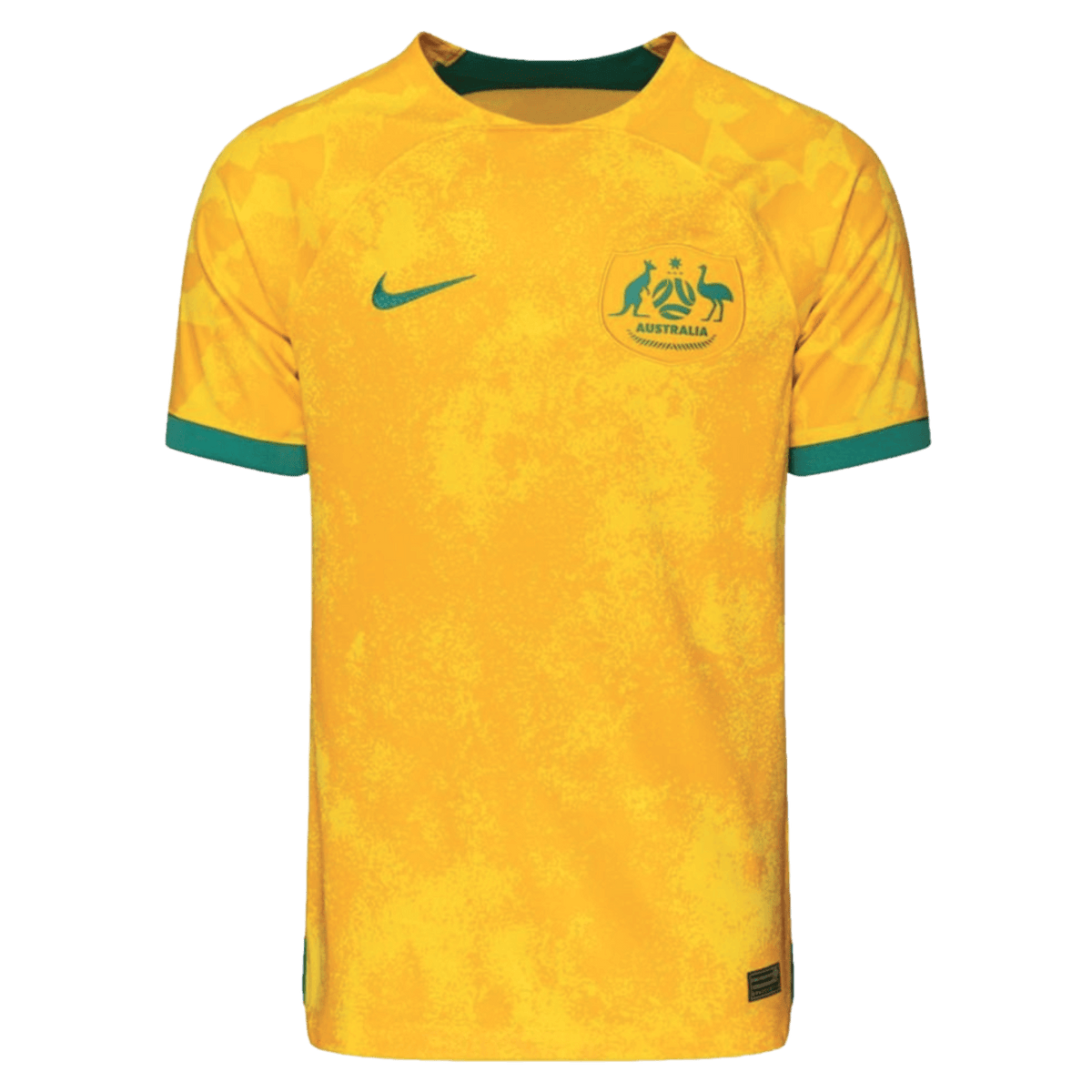 Nike Australia 2022 Home Jersey product image 1, provided for visual reference and product detail review