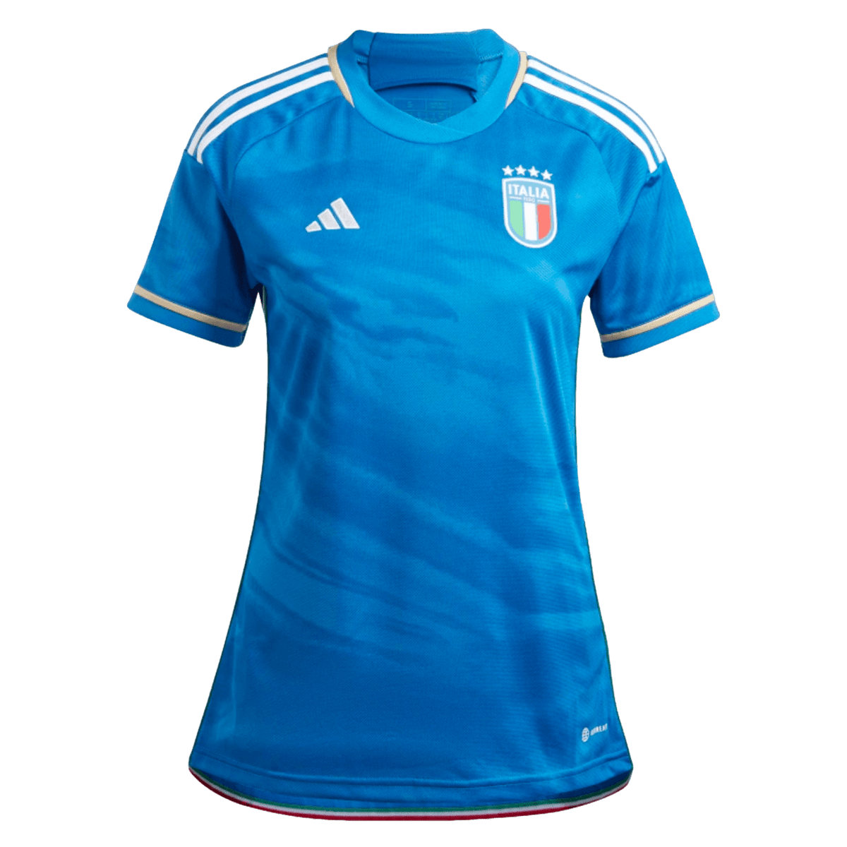Adidas Italy 2023 Womens Home Jersey product image 1, provided for visual reference and product detail review