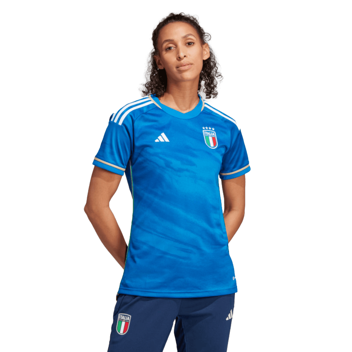Adidas Italy 2023 Womens Home Jersey product image 3, provided for visual reference and product detail review