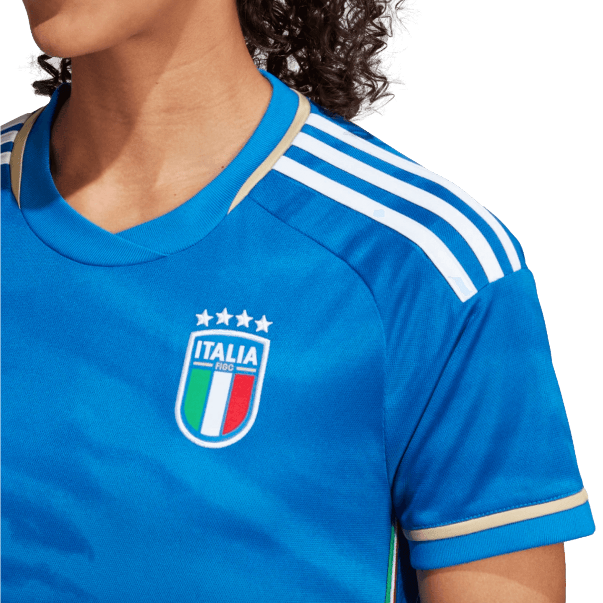 Adidas Italy 2023 Womens Home Jersey product image 4, provided for visual reference and product detail review