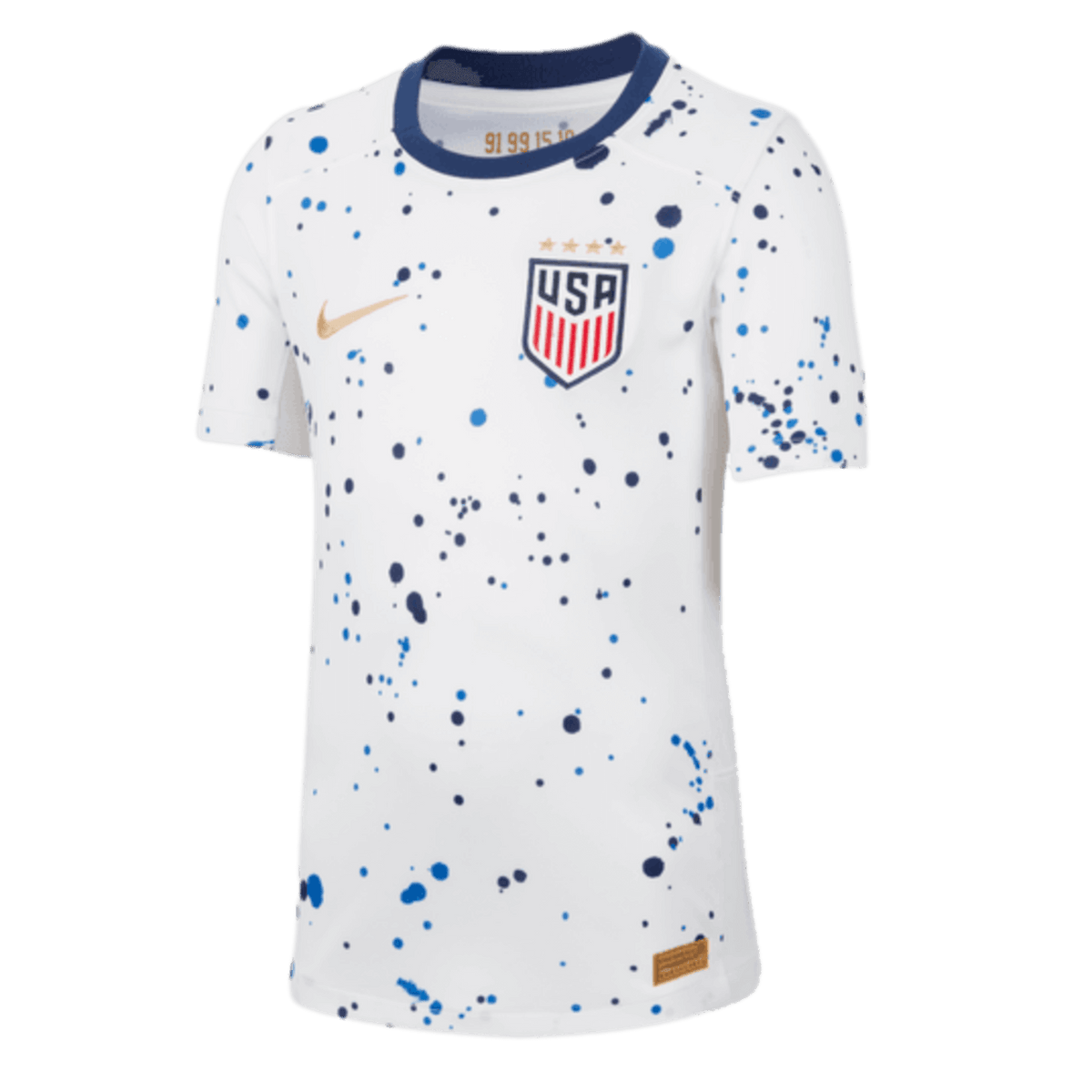 Nike USA 2023 4-Star Youth Home Jersey product image 1, provided for visual reference and product detail review