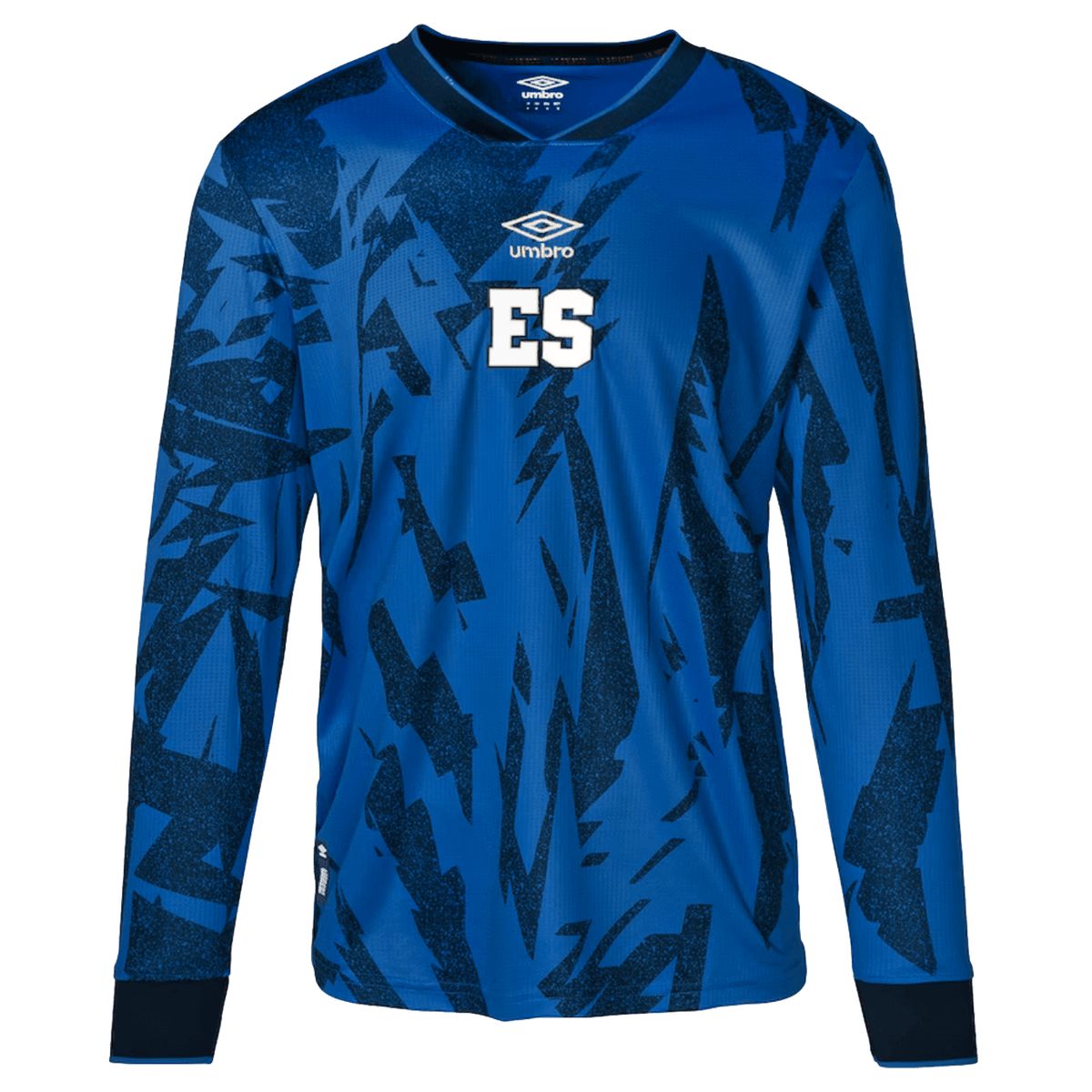 Umbro El Salvador 2023 Long Sleeve Home Jersey product image 1, provided for visual reference and product detail review
