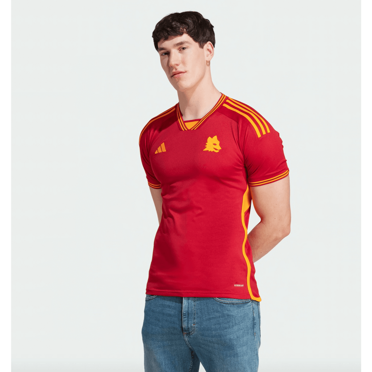 Adidas AS Roma 23/24 Home Jersey product image 3, provided for visual reference and product detail review