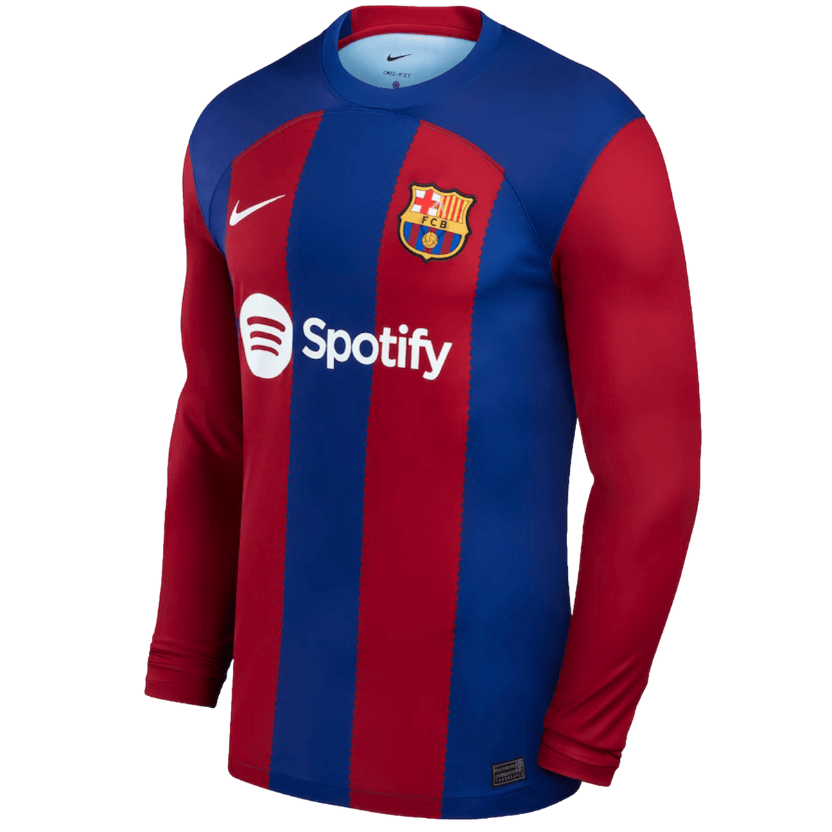 Nike Barcelona 23/24 Long Sleeve Home Jersey product image 1, provided for visual reference and product detail review