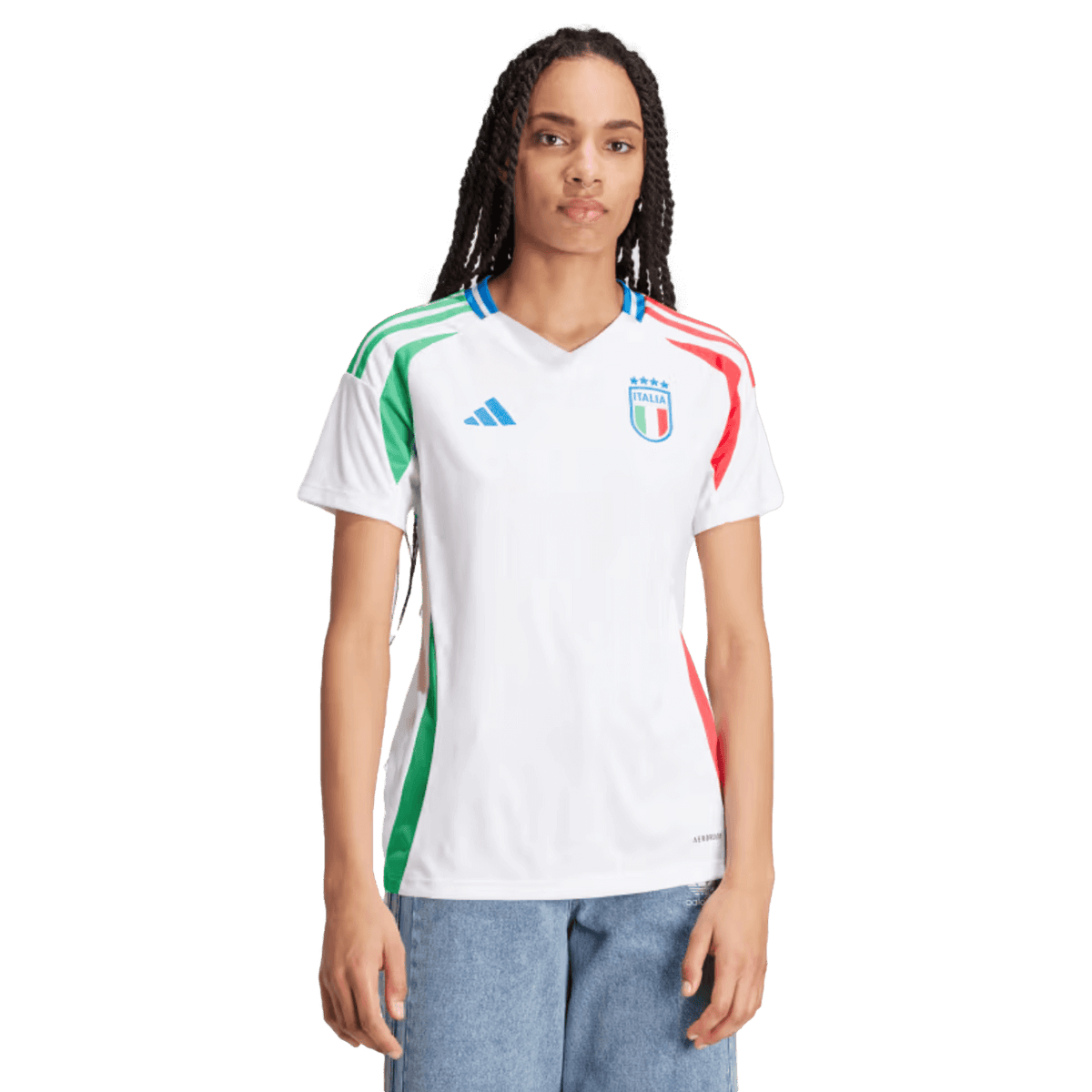 Adidas Italy 2024 Womens Away Jersey product image 3, provided for visual reference and product detail review