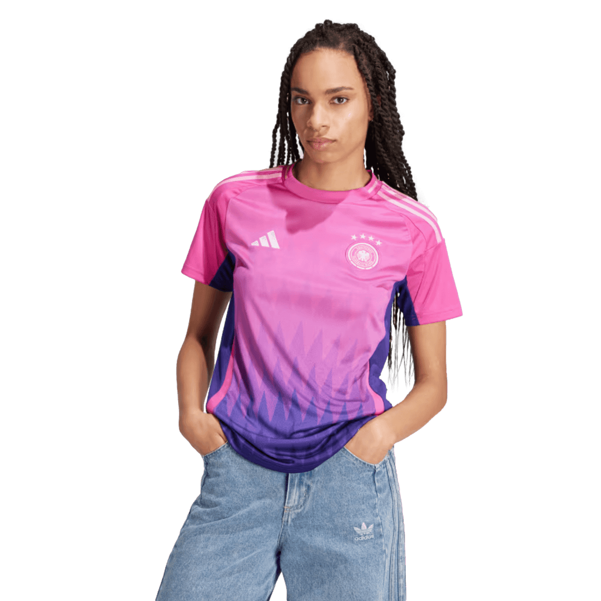 Adidas Germany 2024 Womens Away Jersey product image 3, provided for visual reference and product detail review