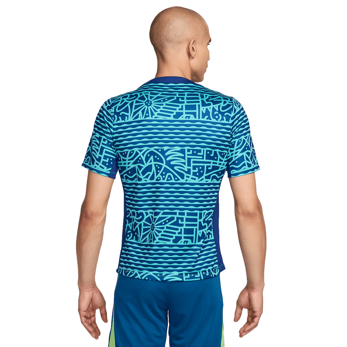 Nike Brazil Academy Pro Pre-Match Jersey product image 2, provided for visual reference and product detail review
