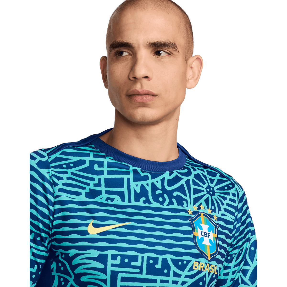 Nike Brazil Academy Pro Pre-Match Jersey product image 3, provided for visual reference and product detail review