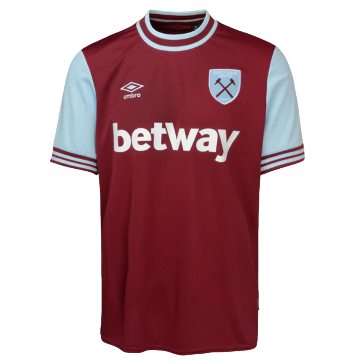 Umbro West Ham 24/25 Home Jersey product image 1, provided for visual reference and product detail review