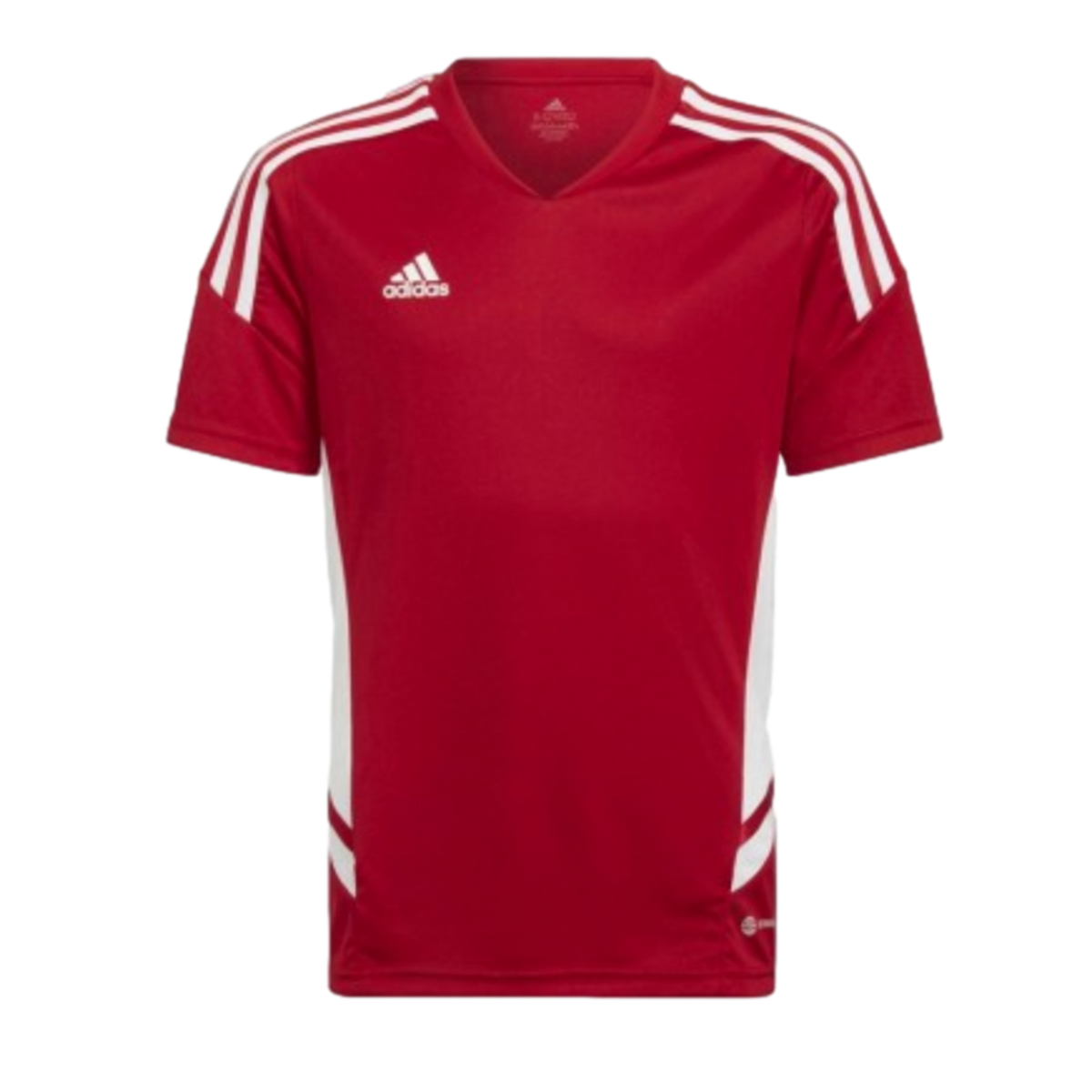 Adidas Condivo 22 Youth Jersey - Red product image 1, provided for visual reference and product detail review
