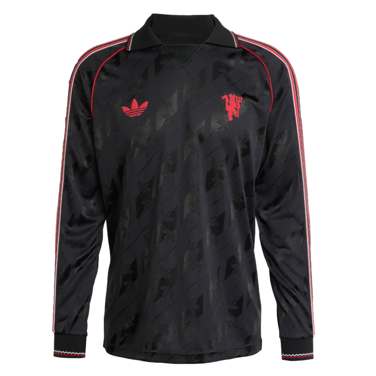 Adidas Manchester United Lifestyler Long Sleeve Jersey product image 1, provided for visual reference and product detail