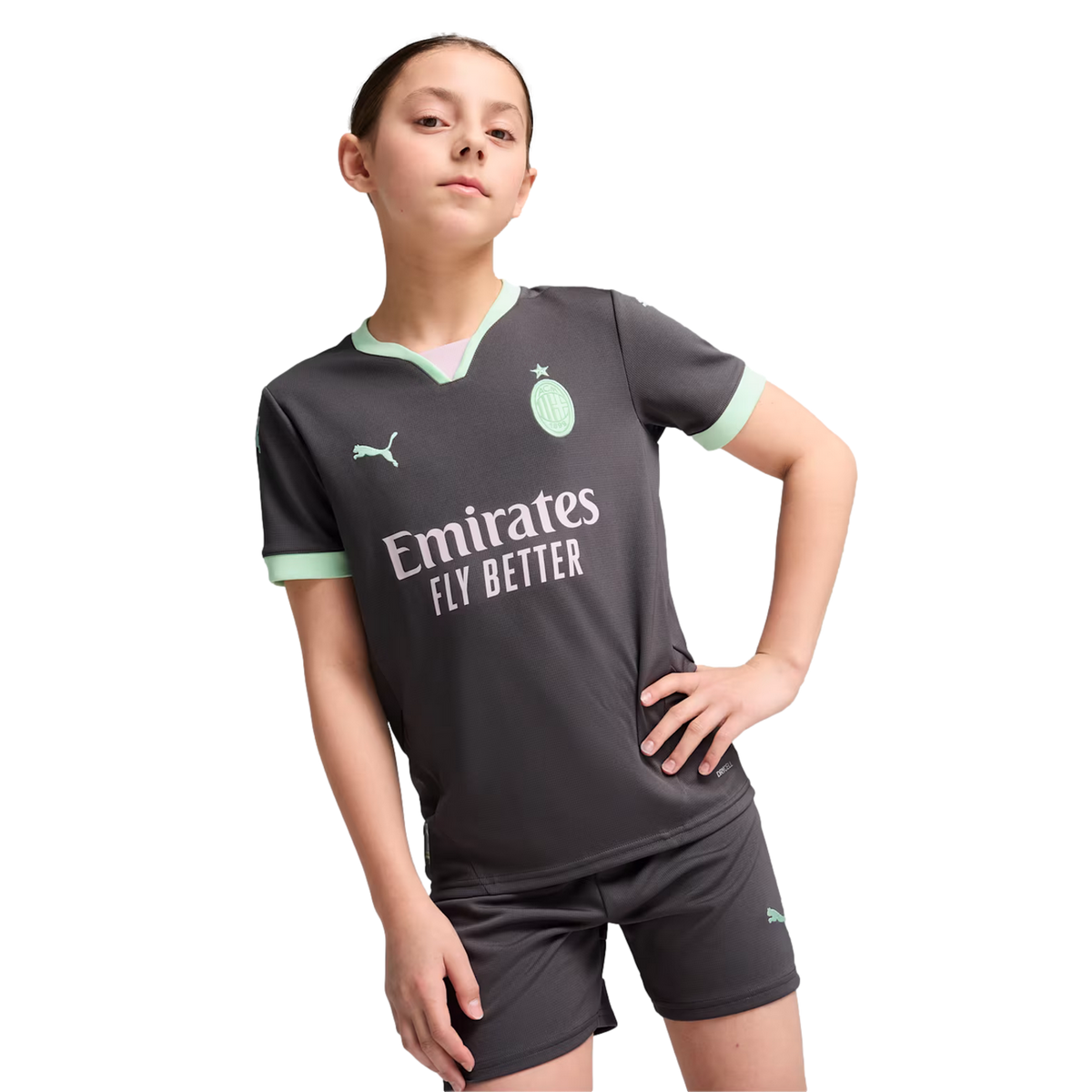 Puma AC Milan 24/25 Youth Third Jersey product image 3, provided for visual reference and product detail review
