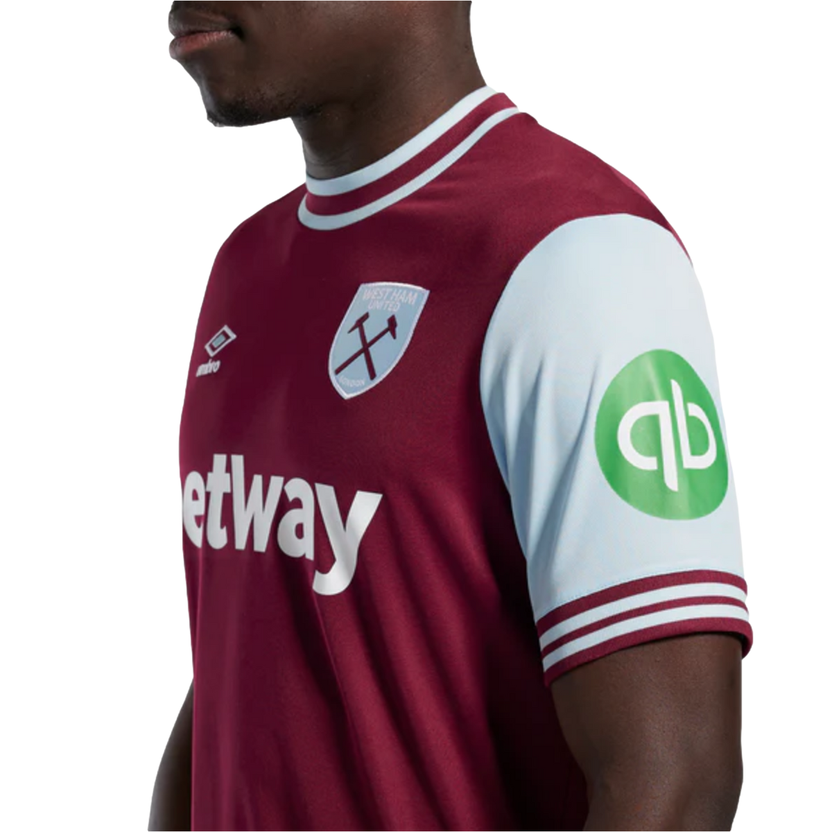 Umbro West Ham 24/25 Home Jersey product image 4, provided for visual reference and product detail review
