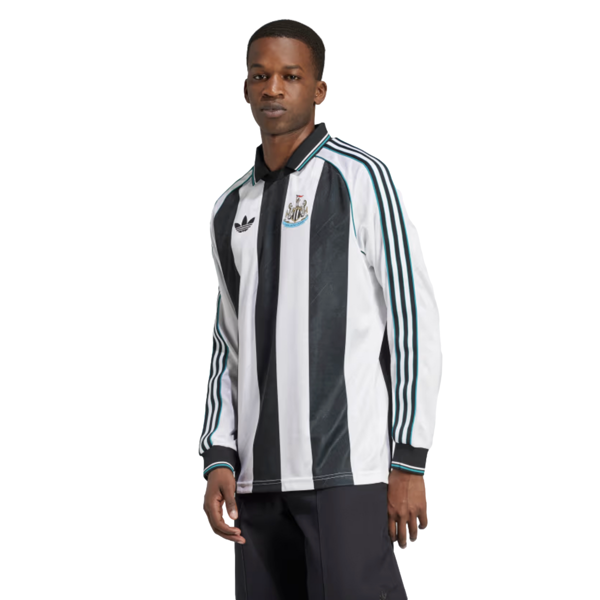 Adidas Newcastle United Long Sleeve Lifestyler Jersey product image 3, provided for visual reference and product detail
